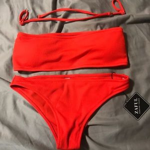 Zaful red bikini set